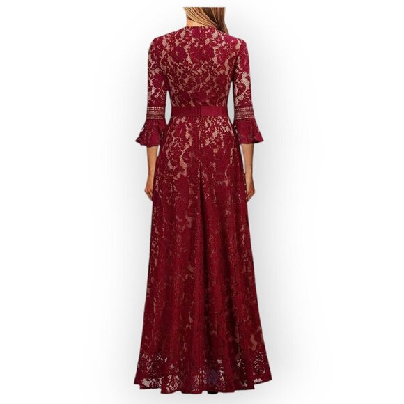 MISSMAY whimsigoth fairy magenta castlecore bell sleeve long dress size M NWT - Picture 3 of 13